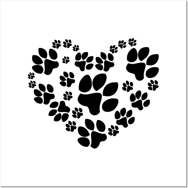 Image: Pet love (black) Wall Art by itemful